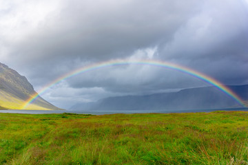 Rainbow In Iceland