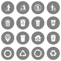 trash can icon vector design symbol