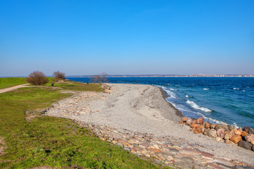Fototapeta na wymiar view of North Sea swedish coast
