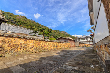 トンバイ堀のある裏通り　佐賀県有田町　Back street with Tongbai moat　Saga Arita...