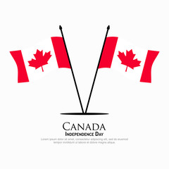 Canada flag vector. can be used for Independence Day celebrations or other events