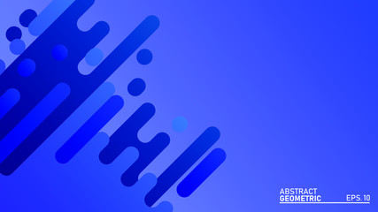 Blue fluid gradient geometric style background