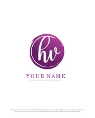 H V HV initial splash logo template vector. A logo design for company and identity business.