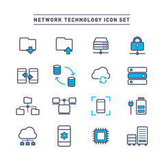 NETWORK TECHNOLOGY ICON SET