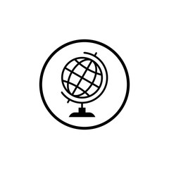 Obraz premium globe icon vector design symbol go to web