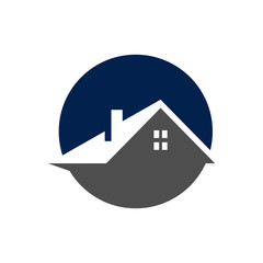 Real estate logo template vector mortgage icon design