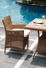 Artistic Ethnic Classy Modern Elegant Luxury Indoor Home Interiors and Outdoor Garden Park Furniture Table Chair Cabinet Accessories from Rattan Plastic Wicker or Wooden Materials for Hotel and House 