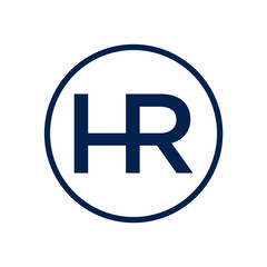 Obraz premium Initial HR Letter logo design vector template