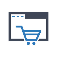 Online shopping buy icon