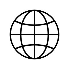 Obraz premium globe icon vector design symbol of go to web