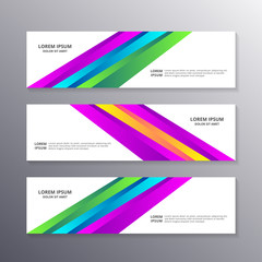 Awesome gradient banner template, Business Layout Background Design, Corporate Geometric web header or footer