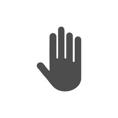 stop sign, hand stop sign icon vector design symbol
