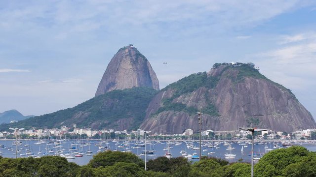 Time lapse - Sugar Loaf Mountain in Rio de Janeiro, Brazil