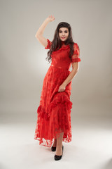 Bellydancer in action