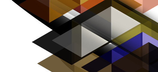 Colorful repeating triangles modern geometric in contemporary style on white background. Abstract geometric shape. Modern stylish texture
