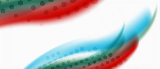 Line wave art illustration on light backdrop. Vector abstract design banner template. Business template