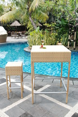 Artistic Ethnic Classy Modern Elegant Luxury Indoor Home Interiors and Outdoor Garden Park Furniture Table Chair Cabinet Accessories from Rattan Plastic Wicker or Wooden Materials for Hotel and House 