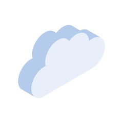 clouds shape on white background