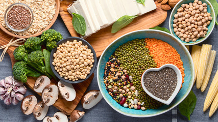 Healthy food for vegans and vegetarian.