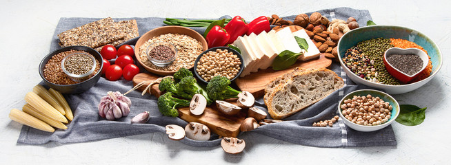 Healthy food for vegans and vegetarian.