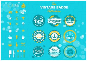 Naklejka premium Vintage Retro Vector for banner