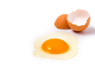 Organic chicken eggs food ingredients concept