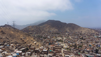 Vista aérea de la ciudad de San Juan en Lima