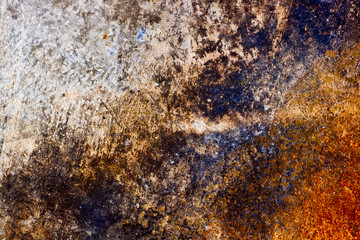 Rusty iron wall for the background