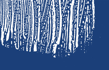 Grunge texture. Distress indigo rough trace. Exoti