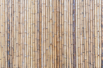 Natural dry grunge bamboo fence background