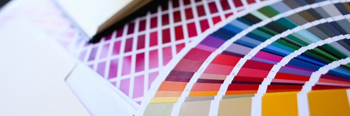 Color print of pantone statistics offset