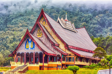 One landmark of Watpahuaylad in Loei, Thailand. A place everyone in every religion can be viewed.