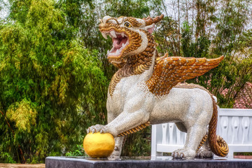 One landmark of Watpahuaylad in Loei, Thailand. A place everyone in every religion can be viewed.