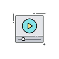 Video Streaming Vector Icon