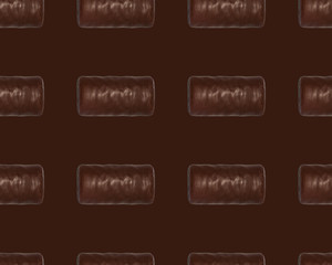 Square seamless background of chocolate bar