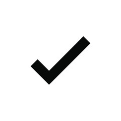 check mark icon isolated on white background