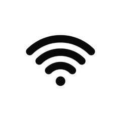 wireless network wifi icon on white background