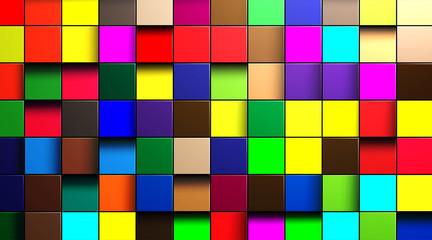 abstract vector background of multi-colored cubes in eps 10