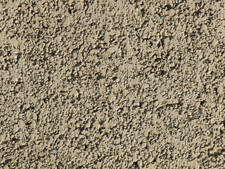 Gray background facade plaster. Monolithic plaster decorative backdrop. Single layer scraped cement plaster wallpaper. Concrete exterior building structure backdrop. Silica sand cement wall plaster