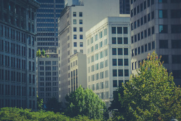 Modern buildings in new york city