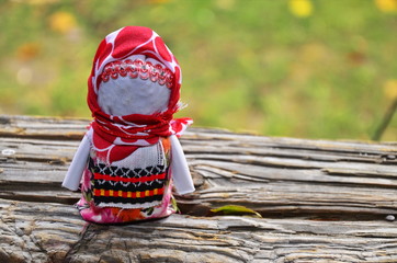 Doll motanka girl - an ancient amulet for protection against magic.