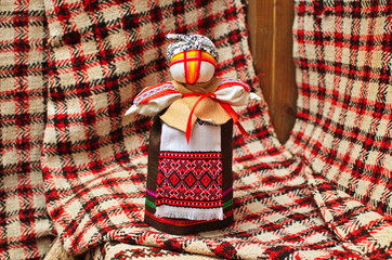 Doll motanka girl - an ancient amulet for protection against magic.
