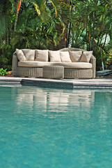 Artistic Ethnic Classy Modern Elegant Luxury Indoor Home Interiors and Outdoor Garden Park Furniture Table Chair Cabinet Accessories from Rattan Plastic Wicker or Wooden Materials for Hotel and House 