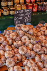 Garlic On Farmers Market Provence South Of France