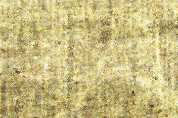 Grungy beige messy blank parchment like scratchy background copy space