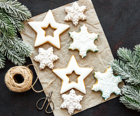 Christmas gingerbread cookies