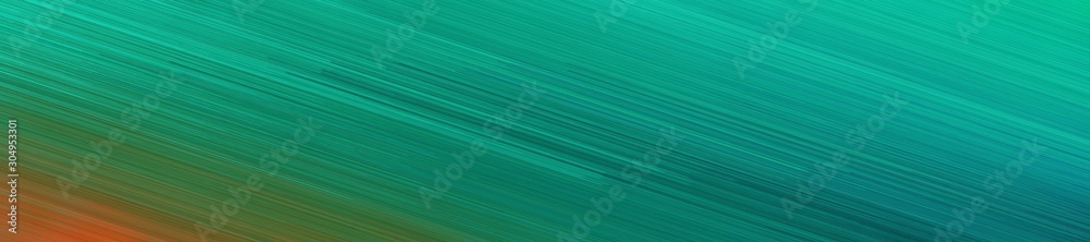 Poster abstract wide banner image texture with teal, sienna and dark olive green colors and space for text 