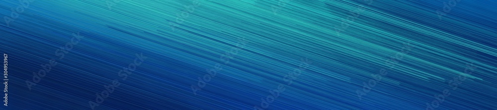 Poster wide header background with line texture and midnight blue, light sea green and dark cyan colors and space for text or image