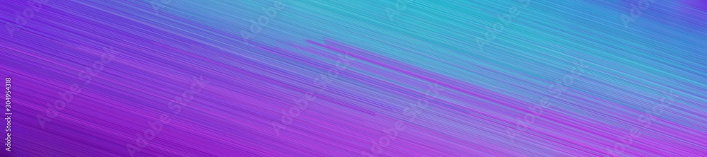 Poster wide banner background with digital line design and moderate violet, medium turquoise and corn flowe