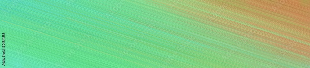 Poster wide header background with diagonal line design and pastel green, dark khaki and medium aqua marine